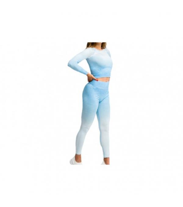 Product name: GymHero Ombre Rashguard Long Sleeve Gender: Women's Destiny: longsleeve Product type: Blue Material: polyamide