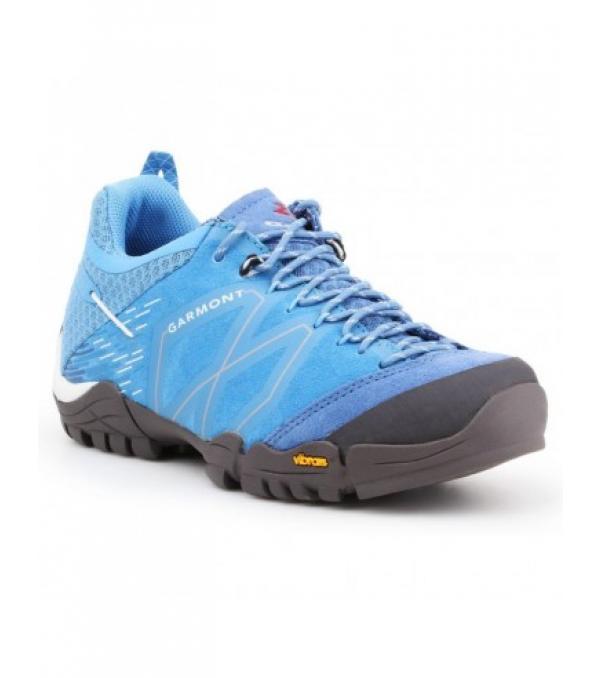 Παπούτσια Garmont Sticky Stone WMS W 481015-607Ιδιότητες:γυναικεία παπούτσια πεζοπορίαςαυτό το παπούτσι για πεζοπορίατο παπούτσι προσαρμόζεται στο πόδι και παρέχει καλύτερη απορρόφηση των κραδασμώνέχει επίσης καουτσούκ exΥλικό:skΧρώμα:μπλε