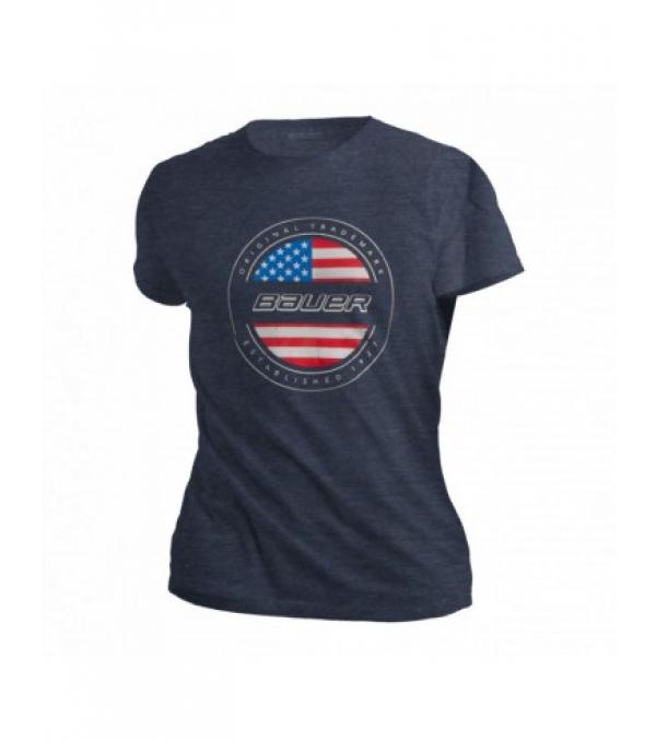 T-shirt Bauer USA Flag Sr M 1059426Κλασικό t-shirtμεkrΥλικό: Κλασσικό μπλουζάκι με ύφασμα:60% βαμβάκι / 40% πολυεστέραςΜέγεθος: seniorΧρώμα:με λογότυπο στο στήθος