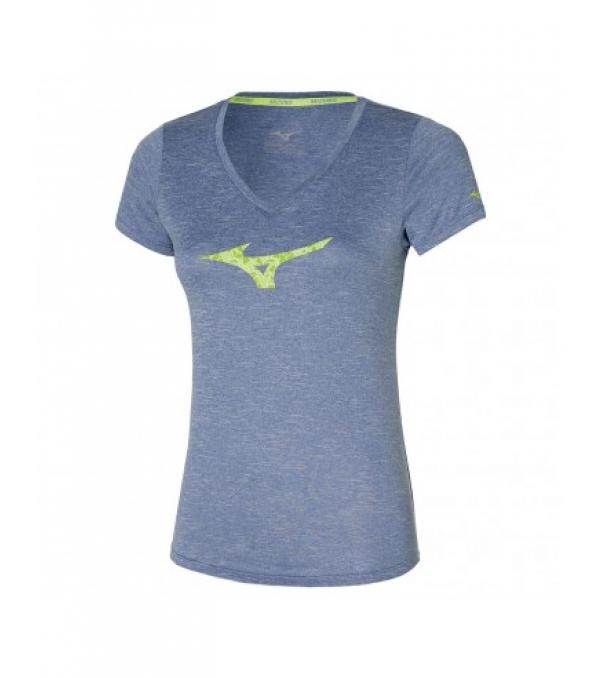 Γυναικείο t-shirt της εταιρίας Mizuno σε πράσινο χρώμα, ιδανικό για κάθε είδους αθλητική δραστηριότητα.Βασικά χαρακτηριστικά:• Λαιμόκοψη τύπου V• Σύνθεση: 100% Πολυεστέρας• Ελέγχετε πάντα την θερμοκρασία πλυσίματος στην ετικέτα ρούχων.