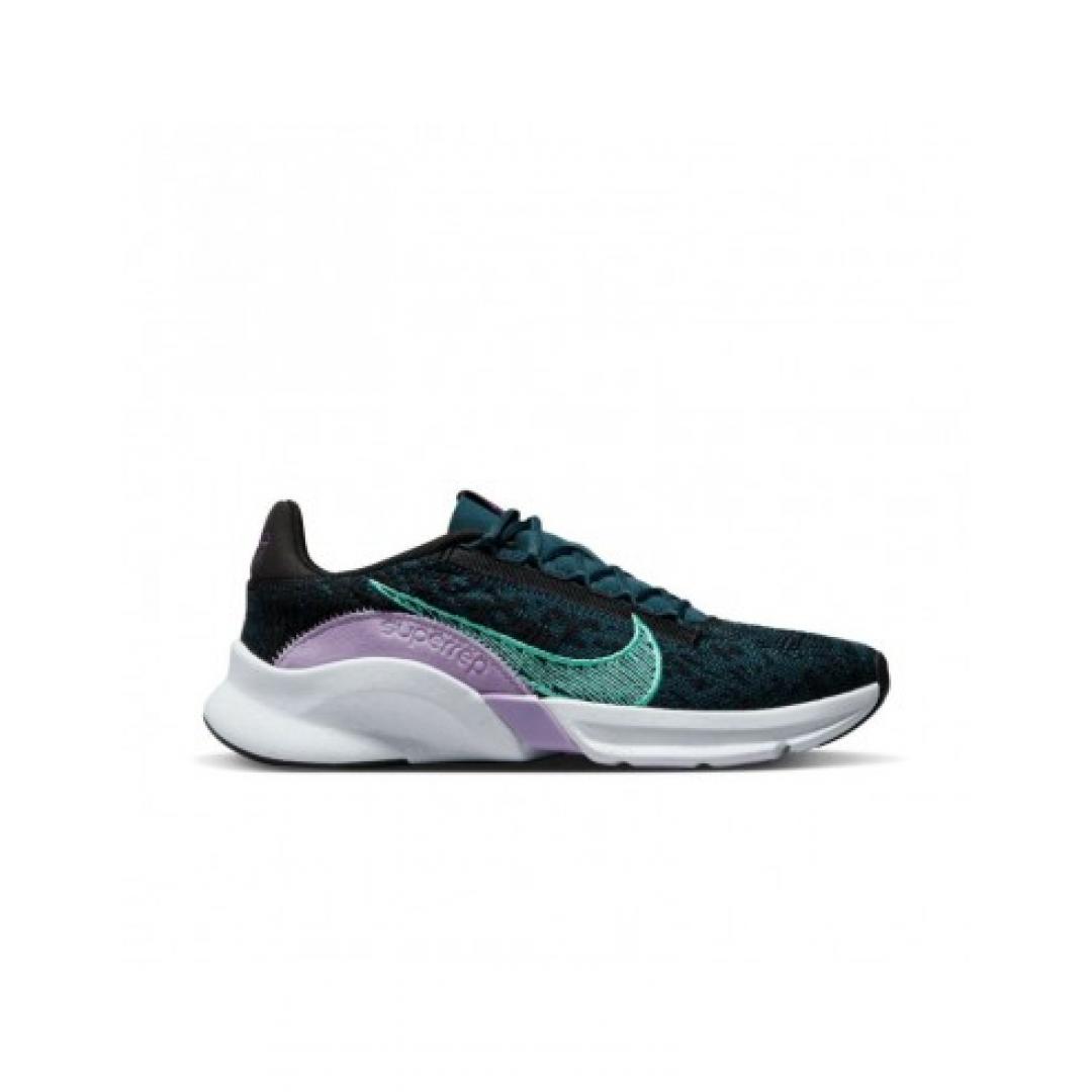 Nike SuperRep Go 3 Flyknit Next Nature DH3393-002 Γυναικεία Αθλητικά Παπούτσια για Προπόνηση & Γυμναστήριο Μπλε