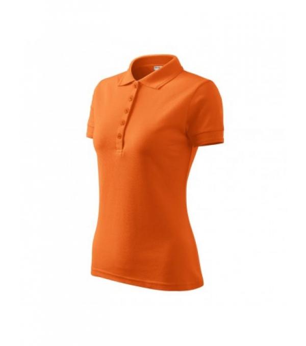 Ιδιότητες: Γυναικείο πουκάμισο πόλο. Γιακάς που κλείνει με 5 κουμπιά. Γιακάς και μανσέτες με διπλό διακοσμητικό ανάγλυφο. Στενή γραμμή με πλαϊνές ραφές. Υλικό: Κλασσικό ύφασμα: 65% βαμβάκι, 35% πολυεστέρας Χρώμα: Πορτοκαλί