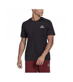Adidas Ανδρικό T-shirt Μαύρο με Λογότυπο HE1817