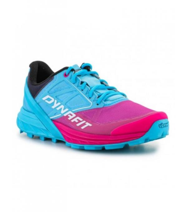 Παπούτσια Dynafit Alpine W 64065-3328 Χαρακτηριστικά: Ελαφριά γυναικεία παπούτσια trail running από την Dynafit. Το Alpine είναι ένας ελαφρύς, ευέλικτος και εξαιρετικά ευπροσάρμοστος σύντροφος σε τεχνικά εδάφη. Χαρακτηρίζονται από πολύ καλή αντικραδασμική προστασία και άνετη εφαρμογή. Πτώση: 6 mm Η αντιολισθητική εξωτερική σόλα Vibram Megagrip παρέχει εξαιρετική πρόσφυση σε όλες τις καιρικές συνθήκες. Η κατασκευή γλώσσας χωρίς ραφές εξασφαλίζει υψηλή άνεση στη χρήση. Το στρογγυλεμένο σχήμα της σόλας Alpine Rocker υποστηρίζει την κίνηση των ποδιών κατά το τρέξιμο. Χρώμα: Μπλε ροζ