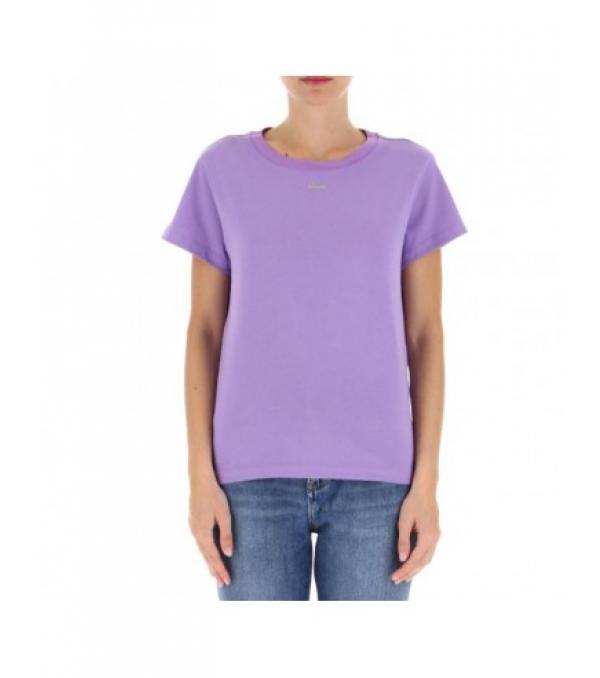 Χαρακτηριστικά: Κοντομάνικο T-shirt κατασκευασμένο από βαμβακερό jersey με μικρό λογότυπο PINKO στο μπροστινό μέρος Υλικό: Πλεκτό ύφασμα: 100% βαμβάκι Χρώμα: Μωβ