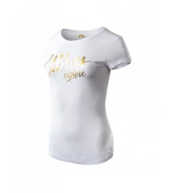 Elbrus abrada wo's t-shirt Ιδιότητες: Κοντό μανίκι ελαφριά εσοχή στη μέση στρογγυλή λαιμόκοψη ανθεκτικό σε μηχανικές φθορές αέρινο απαλό για το δέρμα δεν περιορίζει τις κινήσεις Υλικό: 95% βαμβάκι 5% ελαστάν Χρώμα: χρώμα: λευκό