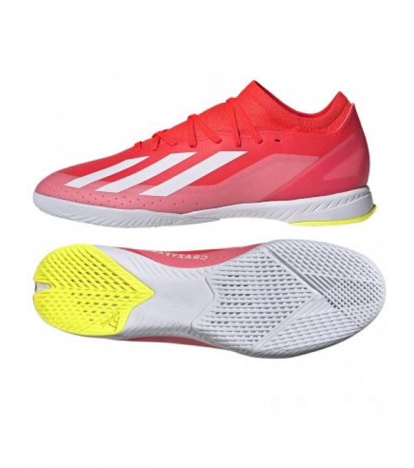 Αναλυτική περιγραφή προϊόντος: Τα Adidas X CRAZYFAST League IN IF0704 shoes είναι ένα εξαιρετικά ελαφρύ παπούτσι ποδοσφαίρου που συνδυάζει την τεχνολογία και το στυλ. Με ειδικό σχεδιασμό για ενίσχυση της ταχύτητας και την ευελιξία στο παιχνίδι, αυτά τα παπούτσια είναι ιδανικά για τους ποδοσφαιριστές που επιθυμούν να ξεχωρίσουν στο γήπεδο. Χαρακτηριστικά ή τεχνικές λεπτομέρειες Προϊόντος: Τα Adidas X CRAZYFAST League IN IF0704 shoes διαθέτουν ειδική τεχνολογία Boost στην ενδιάμεση σόλα για απίστευτη απορρόφηση κραδασμών και επιστροφή ενέργειας, ενώ η εξωτερική σόλα παρέχει άριστη πρόσφυση και ευελιξία. Το επάνω μέρος του παπουτσιού είναι κατασκευασμένο από ύφασμα υψηλής ποιότητας που εξασφαλίζει άνεση και ανθεκτικότητα. Συστήνεται το προϊόν για: Τους ποδοσφαιριστές που αναζητούν παπούτσια υψηλής απόδοσης που θα τους βοηθήσουν να ξεχωρίσουν στο γήπεδο. Είναι ιδανικά για προπονήσεις και αγώνες σε εσωτερικούς χώρους. Extra Λεπτομέρειες: Τα Adidas X CRAZYFAST League IN IF0704 shoes διατίθενται σε μοντέρνο design με λεπτομέρειες σε έντονο χρώμα που θα κλέψουν τις εντυπώσεις στο γήπεδο. Με την υψηλή ποιότητα και την αξιοπιστία της Adidas, αυτά τα παπούτσια θα γίνουν η αγαπημένη επιλογή κάθε ποδοσφαιριστή.