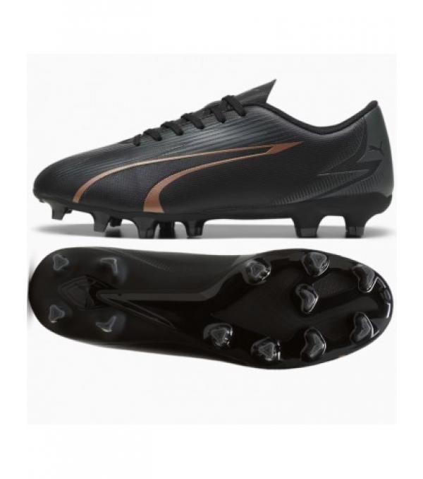 Puma Ultra Play FG/AG M 107763 02 παπούτσια Χαρακτηριστικά: Puma παπούτσια για παιχνίδι ποδοσφαίρου σε φυσικό και τεχνητό χλοοτάπητα δημιουργημένα για άνδρες ύψος αστραγάλου παπούτσια που δένουν με κλασικά κορδόνια άνω μέρος από συνθετικά υλικά υφασμάτινη επένδυση σόλα τύπου λόγχης μοναδικά χρώματα επίπεδο P4 Ultra line λογότυπο του κατασκευαστή Χρώμα: Μαύρο