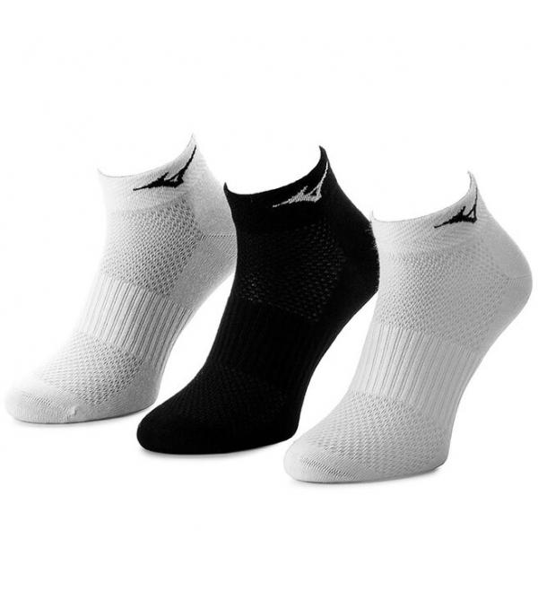 Σετ 3 ζευγάρια ψηλές κάλτσες unisex Mizuno Training Mid 3P 67UU950 White/Black 99