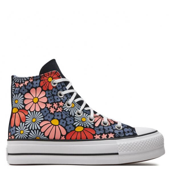 Sneakers Converse Chuck Taylor All Star Lift Platform Floral A08112C Black/White/Pale Magma