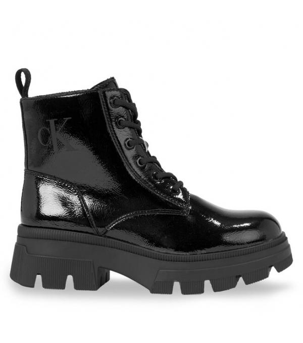 Ορειβατικά παπούτσια Calvin Klein Jeans Chunky Combat Laceup Boot Wn YW0YW01265 Triple Black 0GT