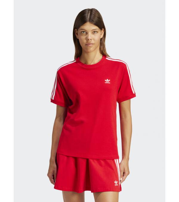 adidas T-Shirt 3-Stripes IR8050 Κόκκινο Regular Fit