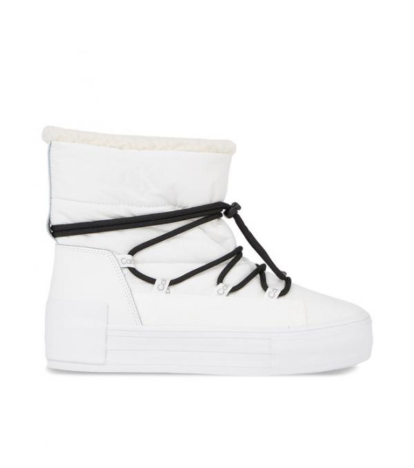 Calvin Klein Jeans Αθλητικά Bold Vulc Flatf Snow Boot Wn YW0YW01181 Λευκό