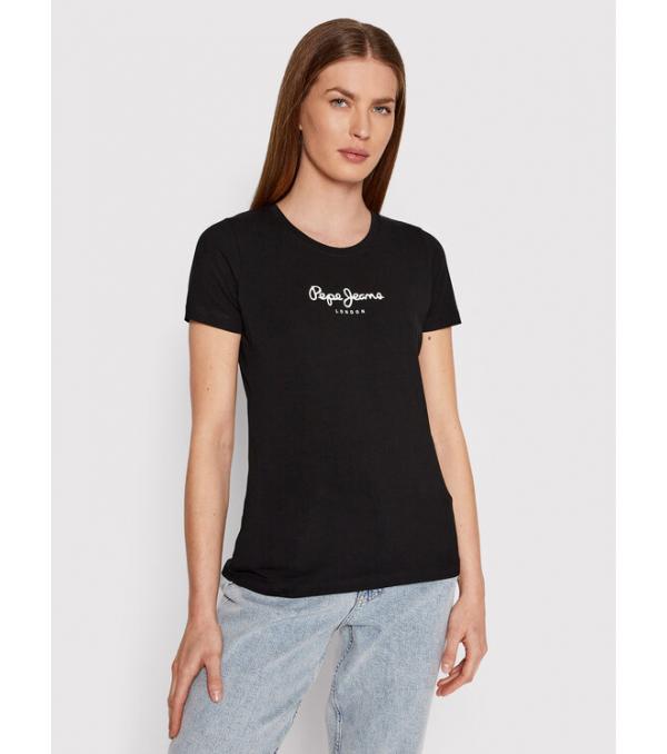 Pepe Jeans T-Shirt PL502711 Μαύρο Slim Fit