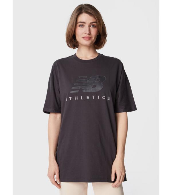 New Balance T-Shirt WT23503 Μαύρο Oversize