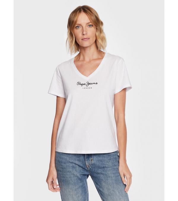 Pepe Jeans T-Shirt Wendy PL505482 Λευκό Regular Fit