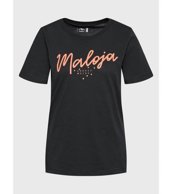 Maloja T-Shirt Vogelbeerem 34403-1-0817 Μαύρο Regular Fit