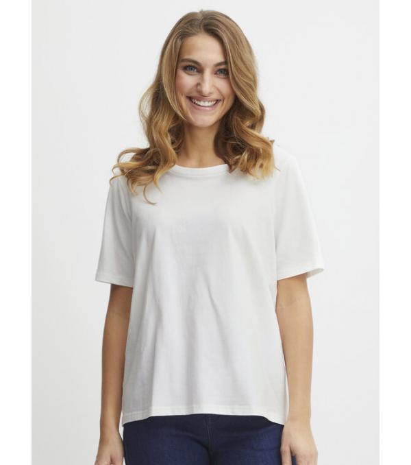 Fransa T-Shirt 20611861 Λευκό Regular Fit