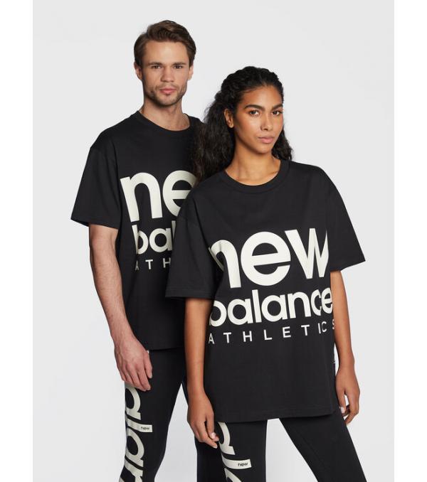 New Balance T-Shirt Unisex Athletics UT23505 Μαύρο Oversize
