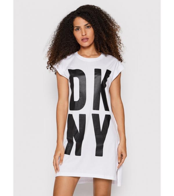 DKNY T-Shirt P1RHRB2M Λευκό Regular Fit