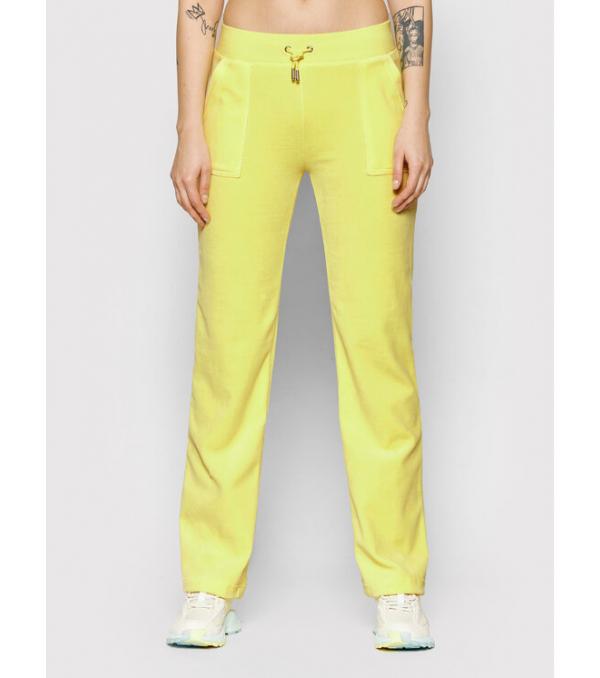 Juicy Couture Παντελόνι φόρμας Delray JCCB221003 Κίτρινο Regular Fit