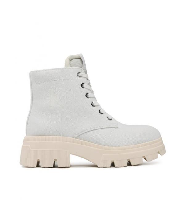 Calvin Klein Jeans Ορειβατικά παπούτσια Chunky Boot Vintange Tongue YW0YW00947 Λευκό