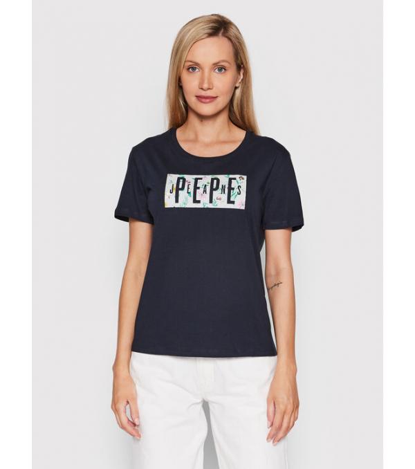 Pepe Jeans T-Shirt Patsy PL505218 Σκούρο μπλε Regular Fit
