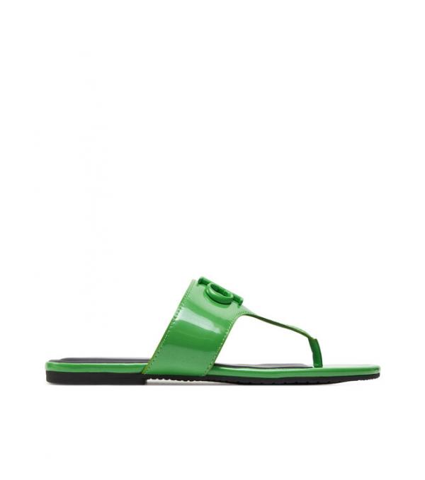 Calvin Klein Jeans Σαγιονάρες Flat Sandal Slide Toepost Mg Met YW0YW01342 Πράσινο