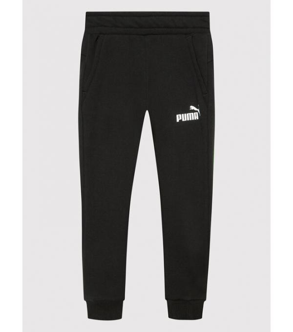 Puma Παντελόνι φόρμας Essential Logo 586974 Μαύρο Regular Fit