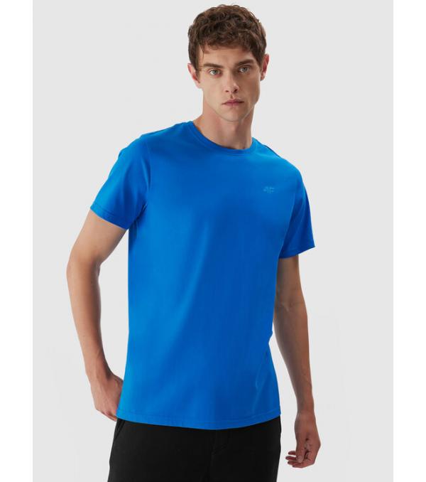 4F T-Shirt 4FAW23TTSHM0876 Μπλε Regular Fit