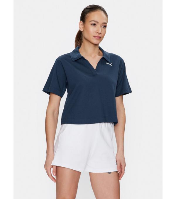 Puma Polo Her 673108 Σκούρο μπλε Relaxed Fit