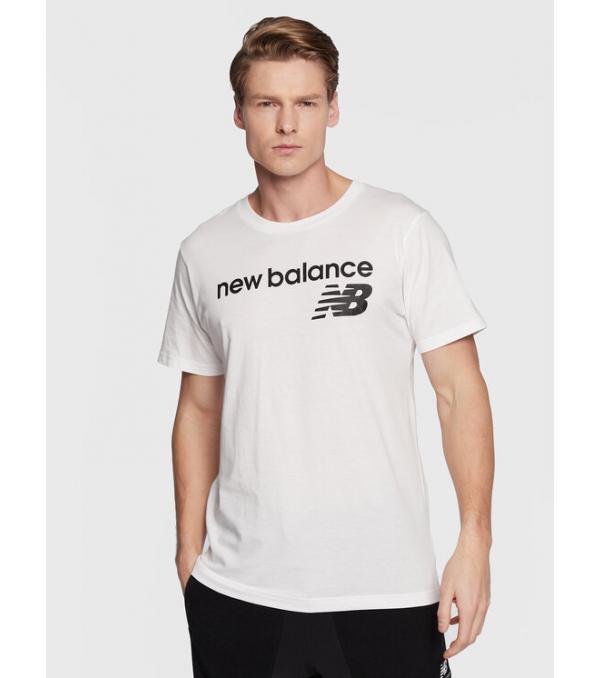 New Balance T-Shirt MT03905 MT03905 Λευκό Athletic Fit