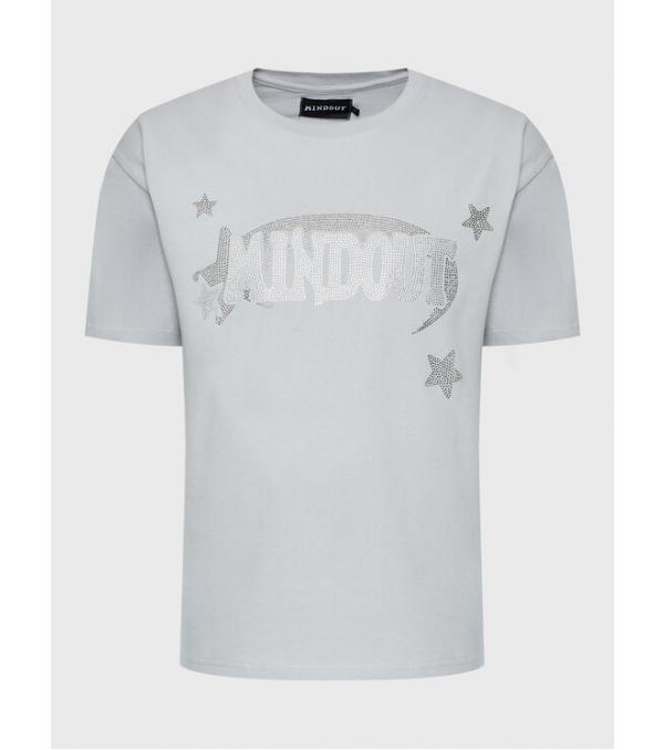 Mindout T-Shirt Unisex Starlight Γκρι Oversize