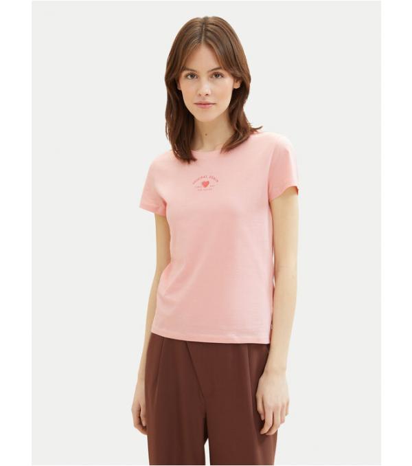 Tom Tailor Denim T-Shirt 1040185 Ροζ Regular Fit