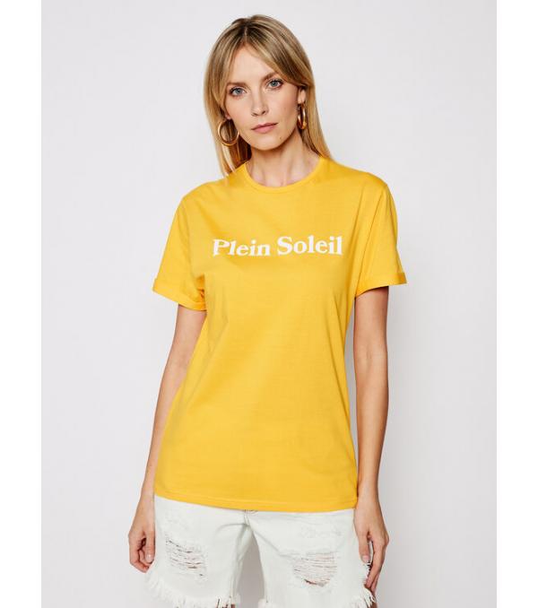 Drivemebikini T-Shirt Unisex Plein Soleil 2020-DRV-003_YEL Κίτρινο Relaxed Fit