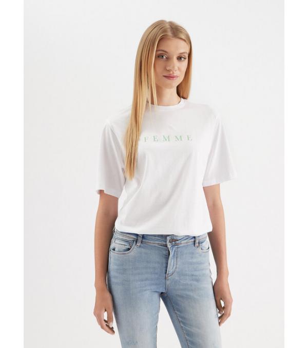 Selected Femme T-Shirt 16085609 Λευκό Loose Fit