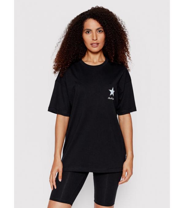 Converse T-Shirt 10023207-A03 Μαύρο Loose Fit
