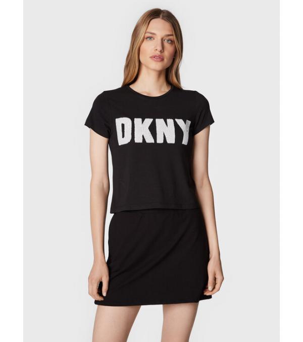 DKNY T-Shirt P2FKHGWG Μαύρο Regular Fit