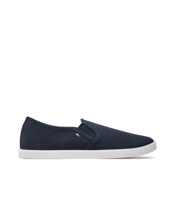 Tommy Hilfiger Πάνινα παπούτσια Canvas Slip-On Sneaker FW0FW07806 Σκούρο μπλε