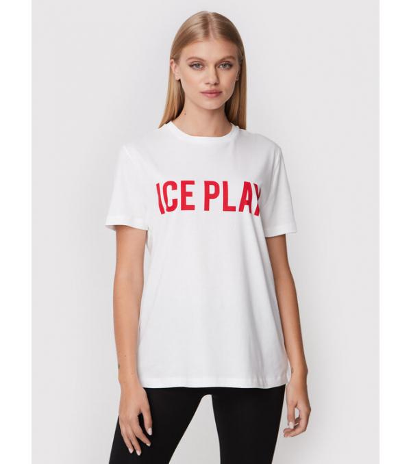 Ice Play T-Shirt 22I U2M0 F021 P400 1101 Λευκό Relaxed Fit