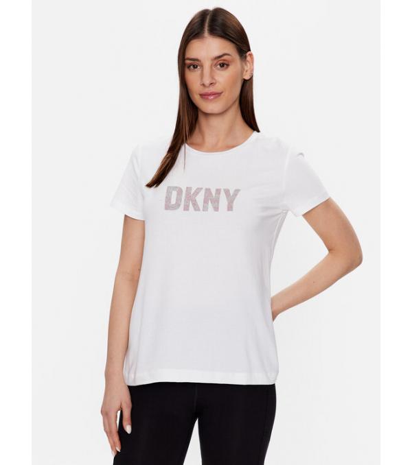 DKNY T-Shirt P9BH9AHQ Λευκό Regular Fit