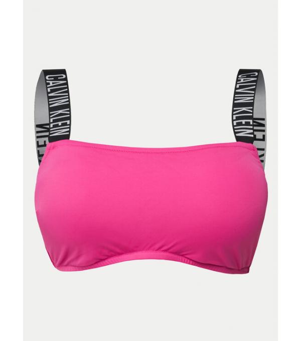 Calvin Klein Swimwear Μπικίνι πάνω μέρος Bandeau Plus KW0KW01390 Ροζ