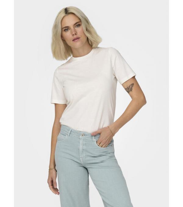 JDY T-Shirt Molly 15311675 Λευκό Regular Fit