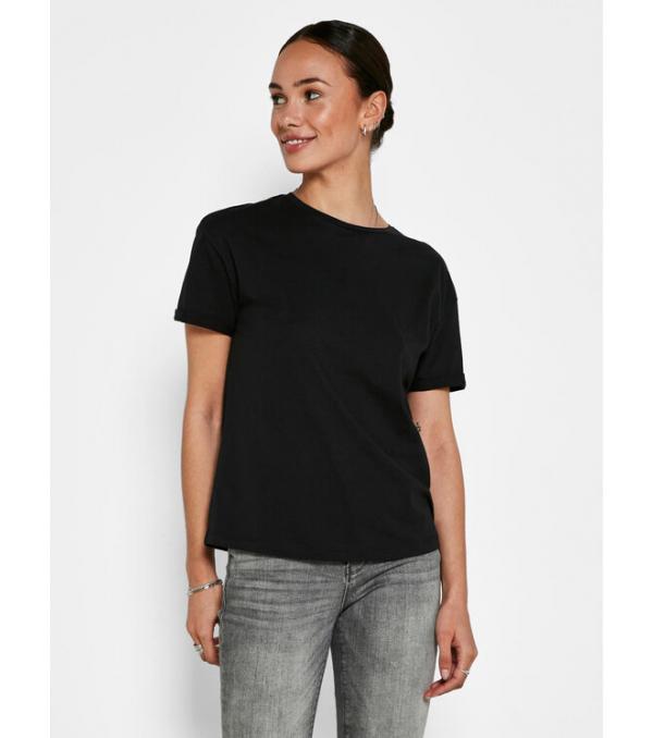 Noisy May T-Shirt Brandy 27010978 Μαύρο Relaxed Fit