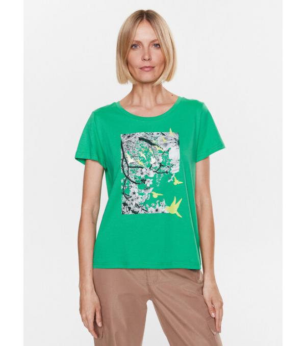 Fransa T-Shirt 20611872 Πράσινο Regular Fit