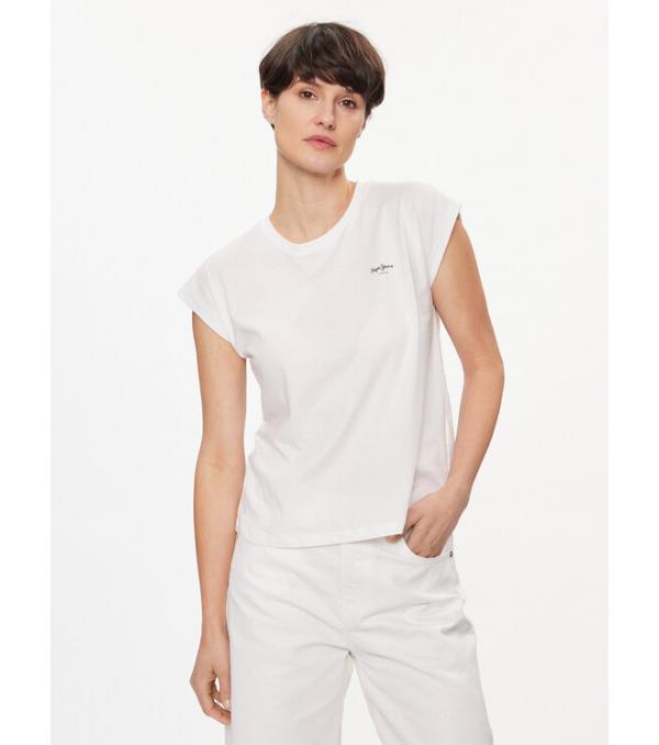 Pepe Jeans T-Shirt Lory PL505853 Λευκό Regular Fit
