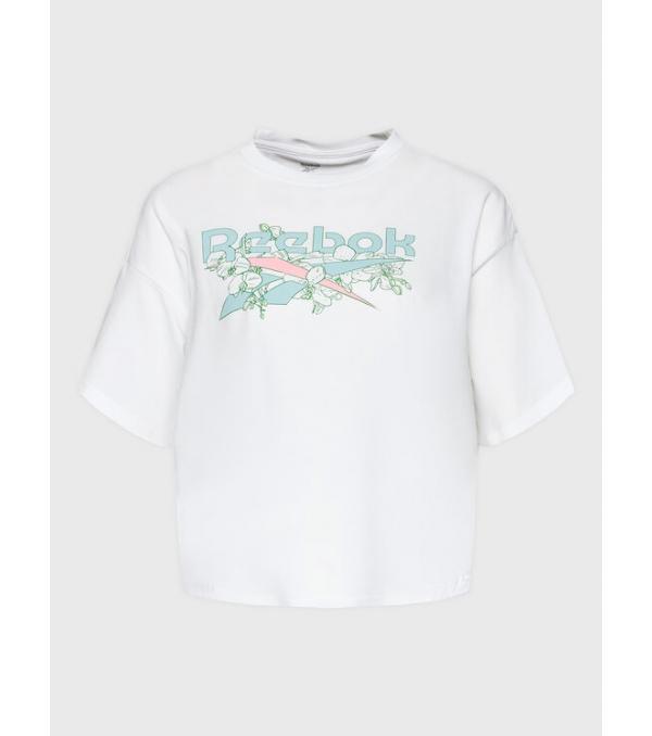 Reebok T-Shirt Quirky HD0945 Λευκό Relaxed Fit
