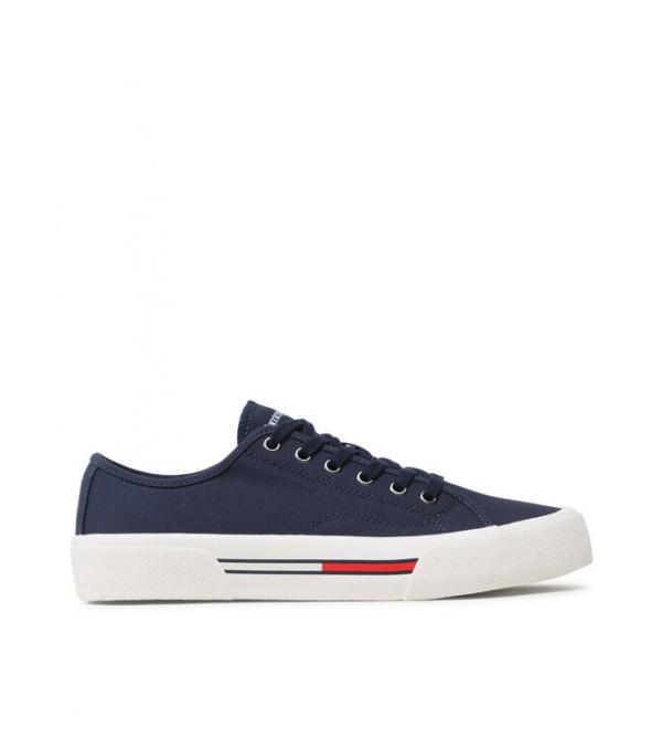 Tommy Jeans Πάνινα παπούτσια Canvas Sneaker EM0EM01299 Σκούρο μπλε