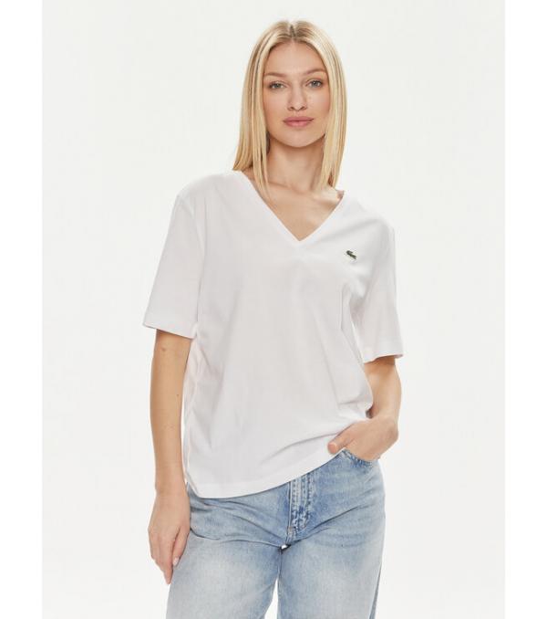 Lacoste T-Shirt TF7300 Λευκό Regular Fit