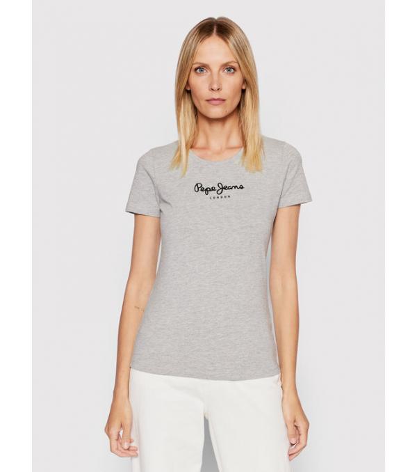 Pepe Jeans T-Shirt New Virgina PL505202 Γκρι Slim Fit